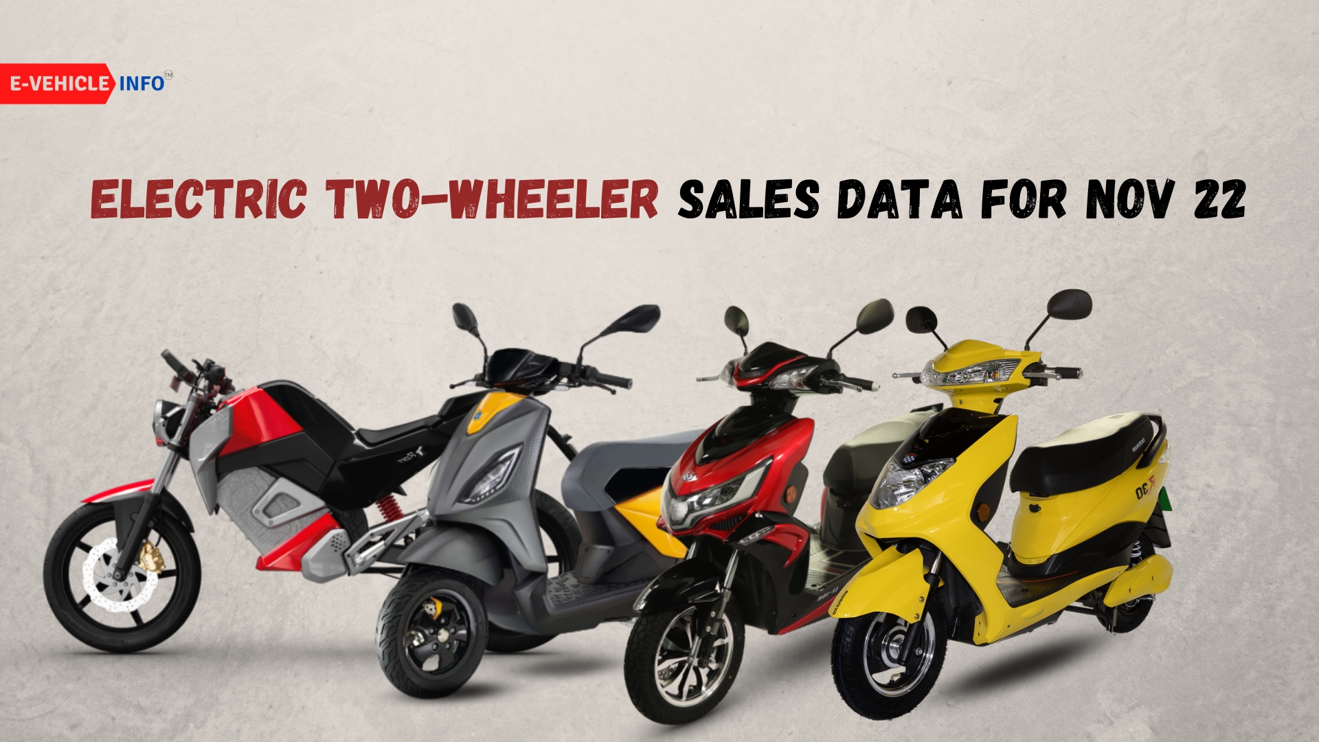 Electric Two-Wheeler Sales Data for November 2022