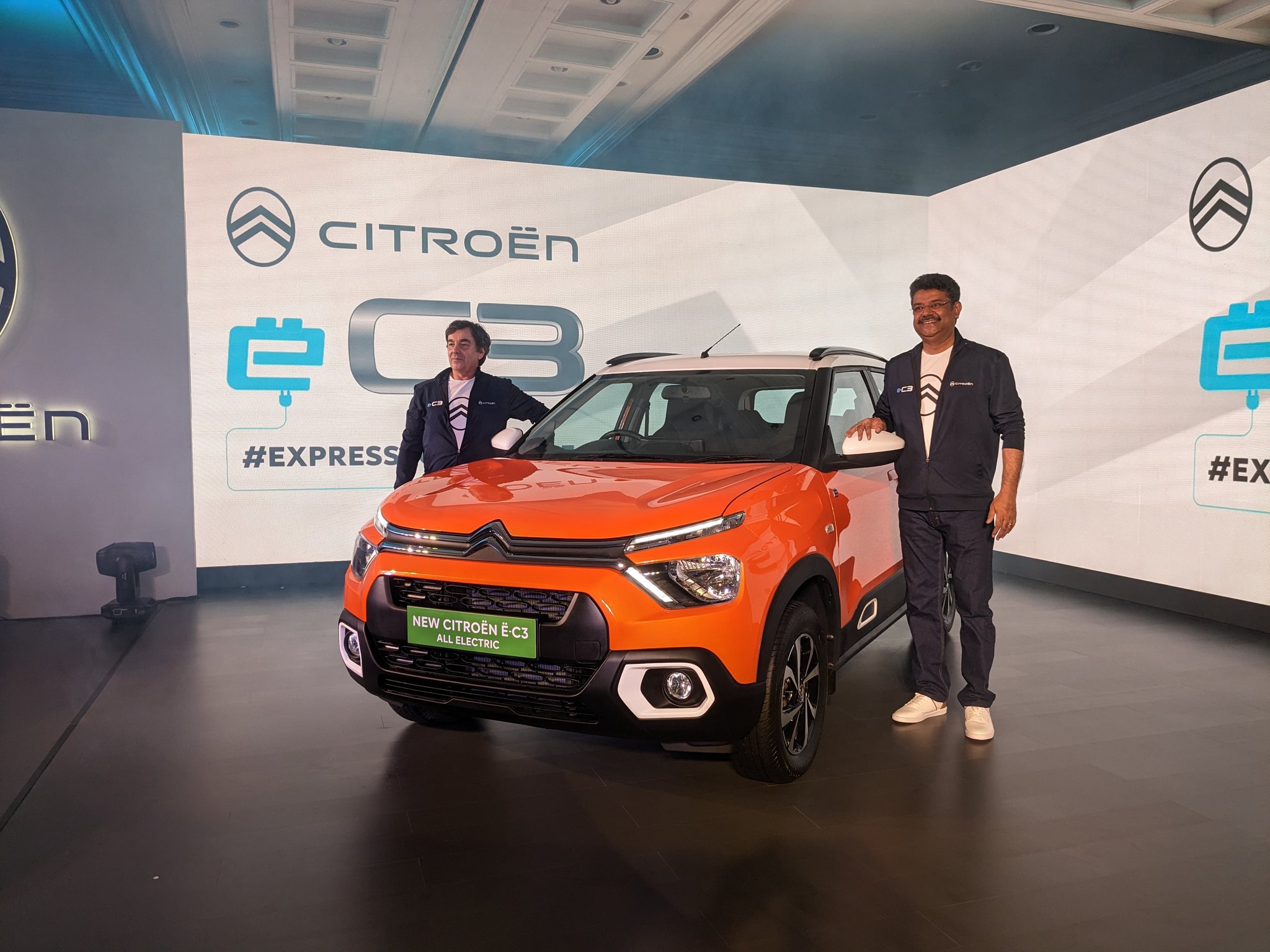 Citroen eC3 Electric SUV unveiled in India with Range of 320 km