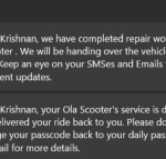 Ola S1 Pro Service Center Scam Invoice Raised for No Work Done