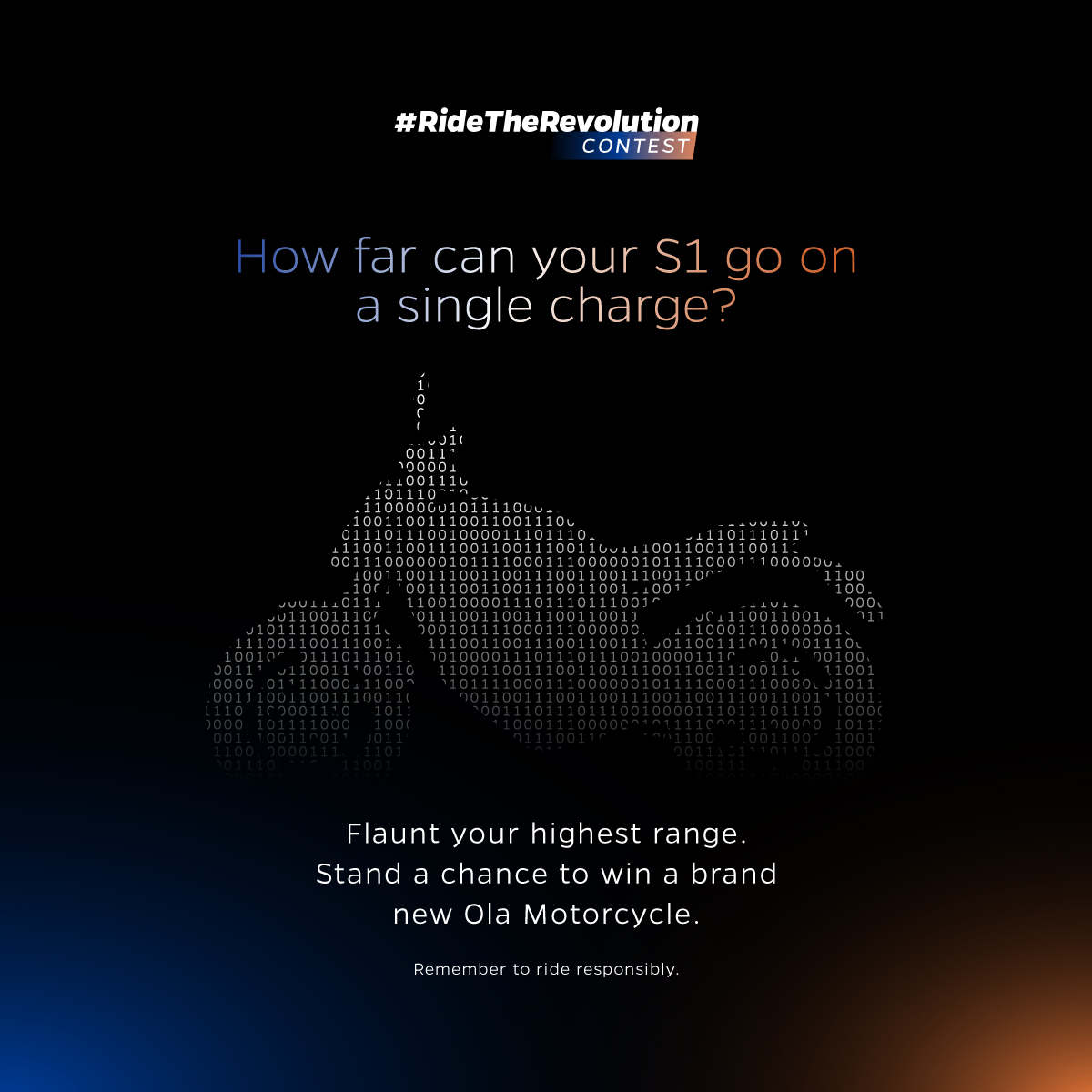 Ola S1 Pro Rider claims a 262km range, #RideTheRevolution contest