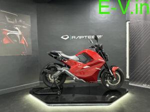  Raptee.HV Launches India’s First High-Voltage Electric Motorcycle T 30 compatible with Car charging stations