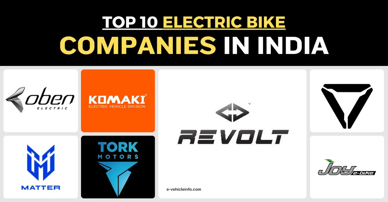 Top 10 Electric Bike & Motorcycle Companies in India 2024