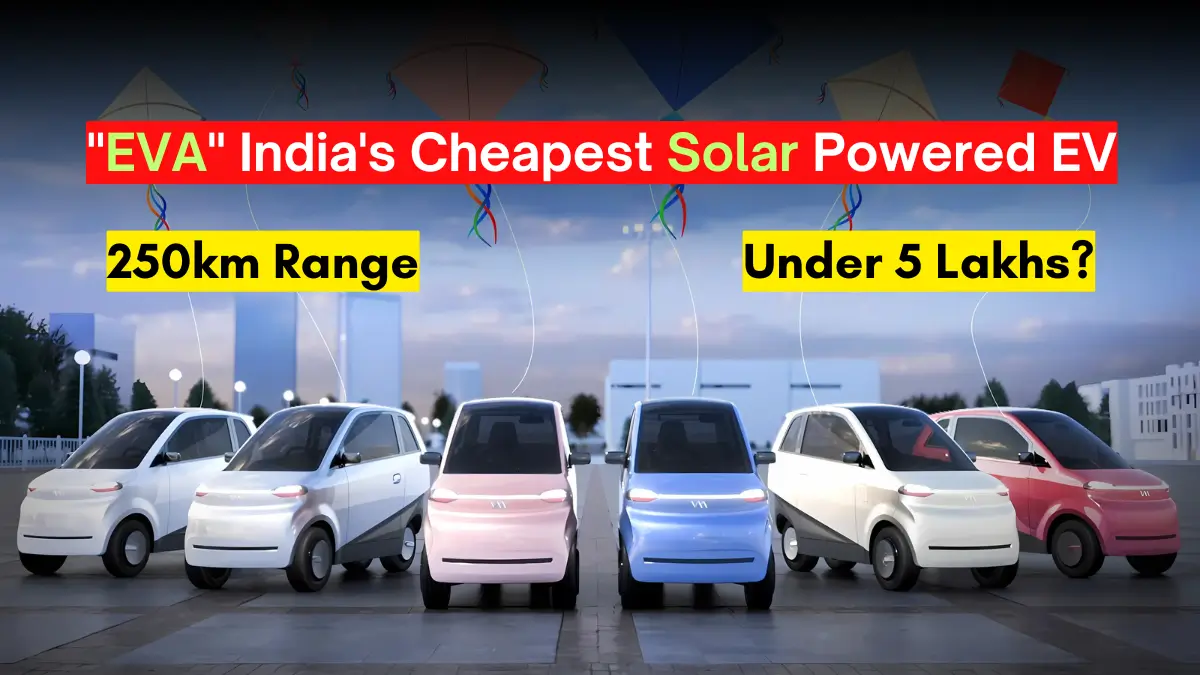 Meet “EVA” India’s First Solar Powered EV, launching at Bharat Mobility Expo 2025