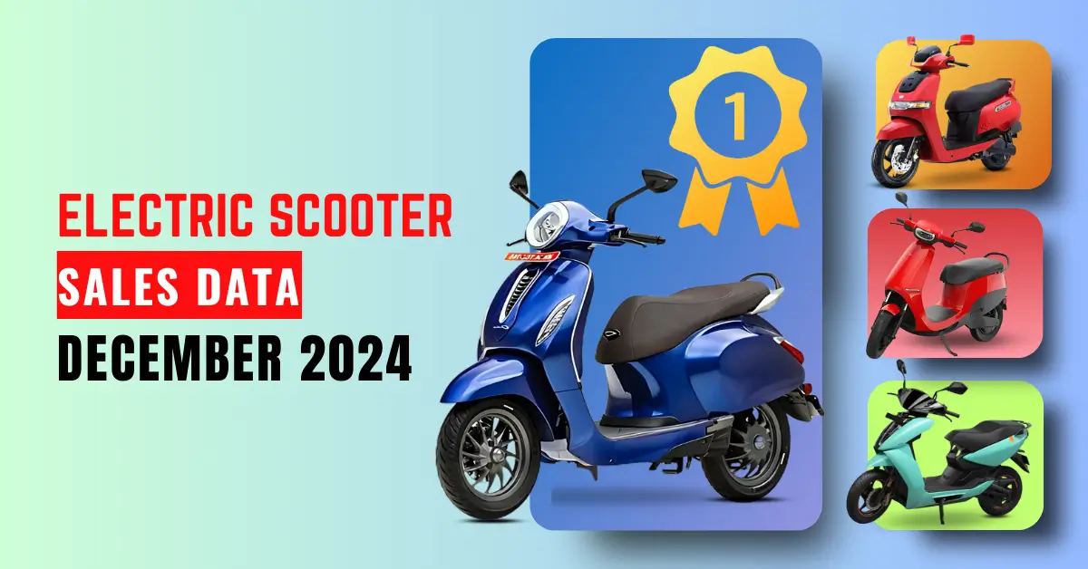 Electric Two-wheeler Sales Data in December 2024 – Top 10 Company