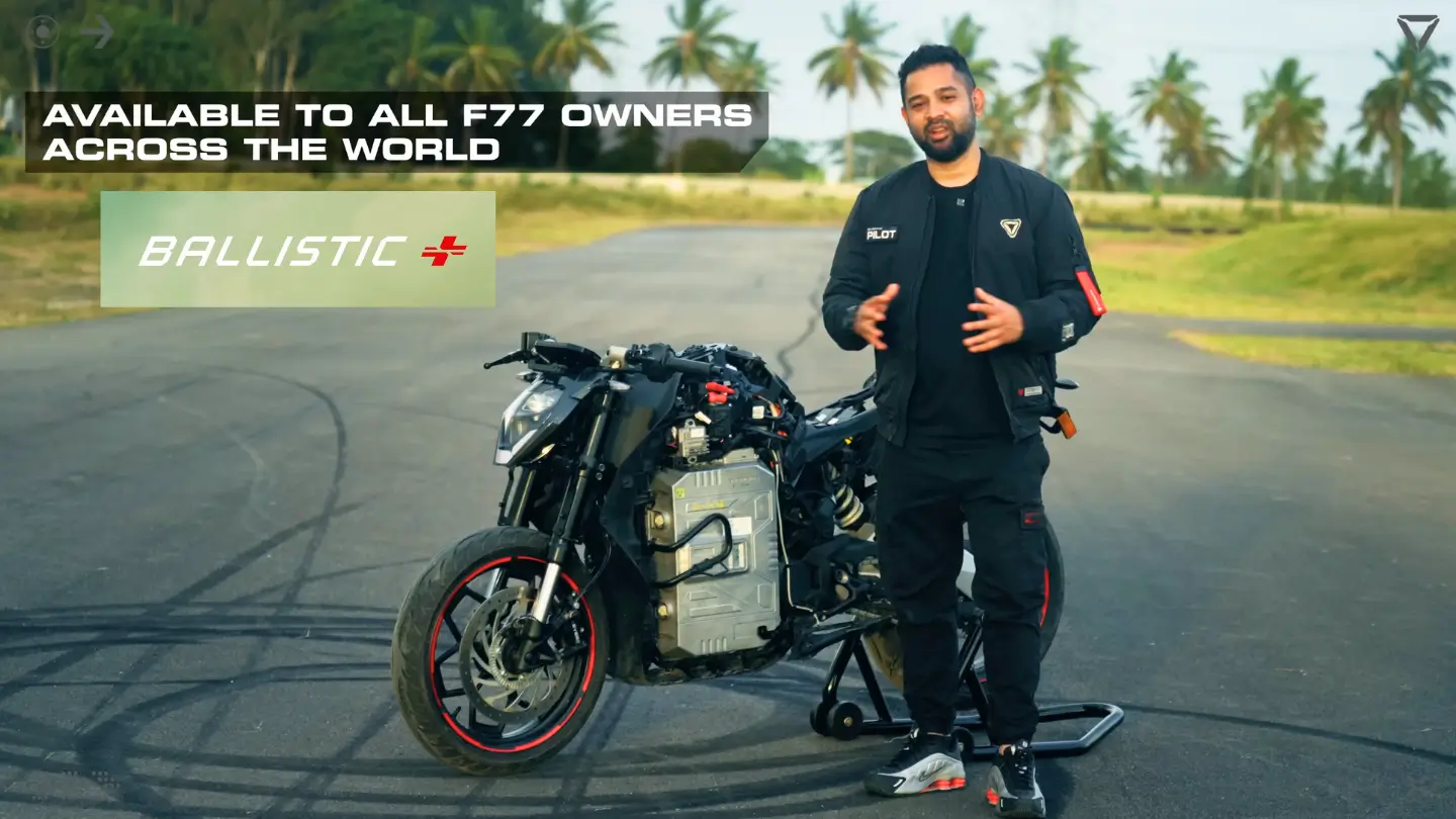 Ultraviolette Unveils F77 Ballistic Plus: India’s First AI-Powered Motorcycle Upgrade With Zero Hardware Change