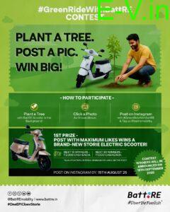 BattRE Electric Mobility Launches #GreenRideWithBattRE Contest to Inspire Tree Planting & Promote Sustainable Mobility