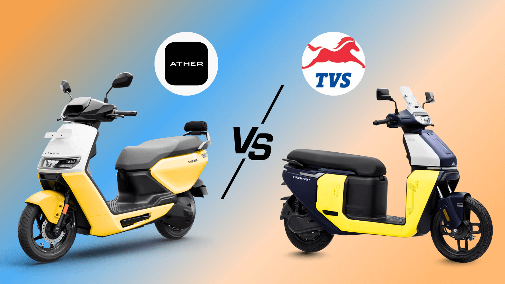 TVS Orbiter vs Ather Rizta – Price, Range, & Features Compared